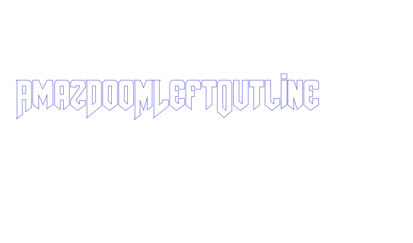 AmazDooMLeftOutline Font