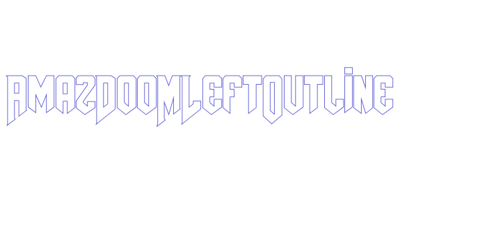 AmazDooMLeftOutline Font Download