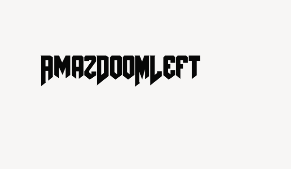 AmazDooMLeft Font