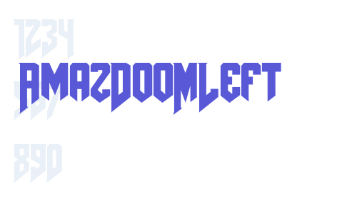 AmazDooMLeft Font Download