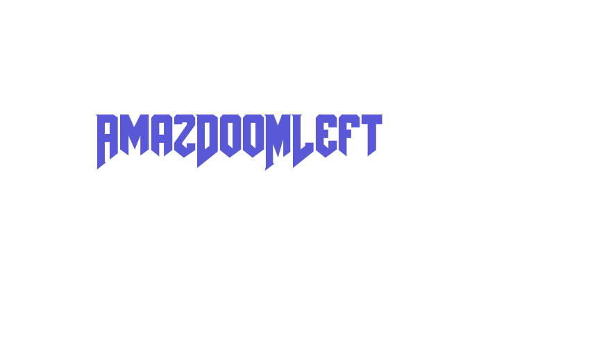 AmazDooMLeft Font