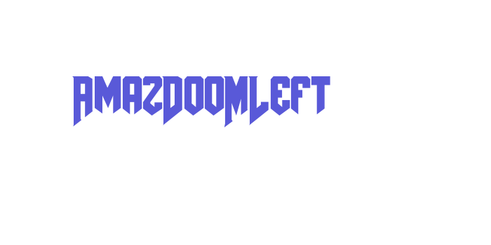 AmazDooMLeft Font Download