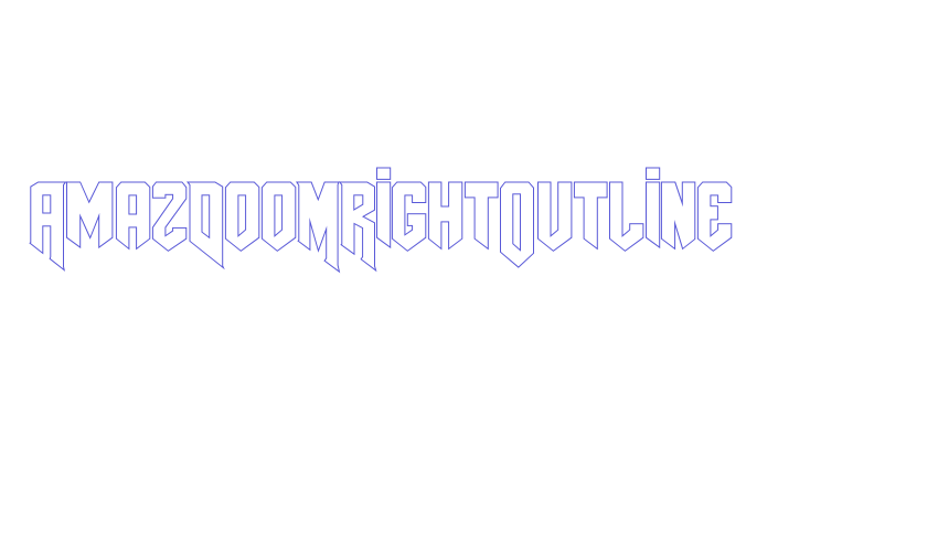 AmazDooMRightOutline Font