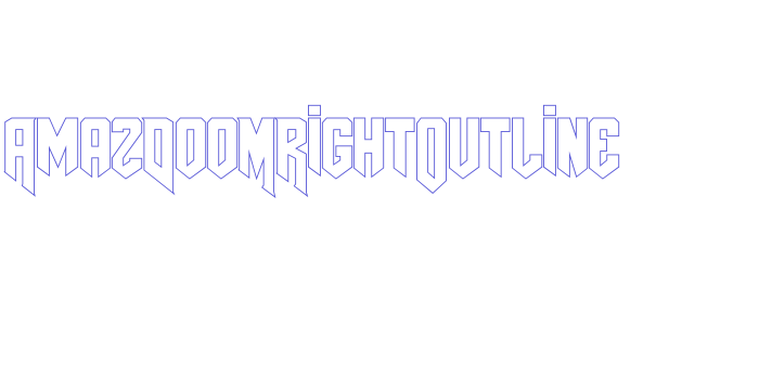 AmazDooMRightOutline Font Download