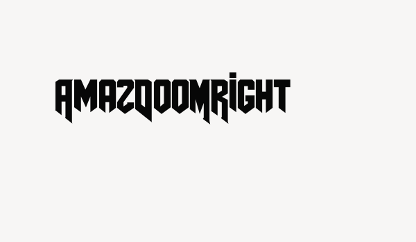 AmazDooMRight Font