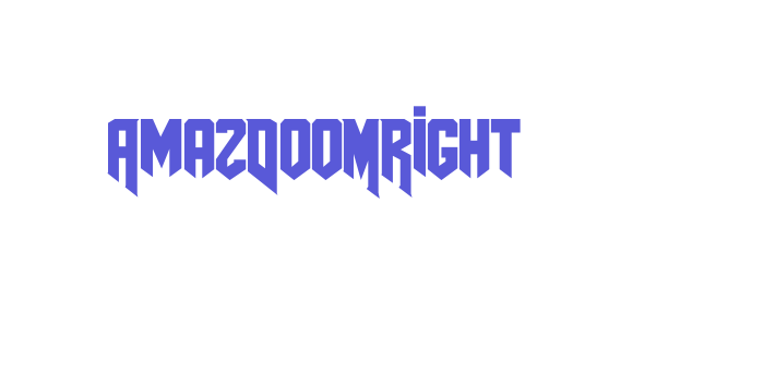 AmazDooMRight Font Download