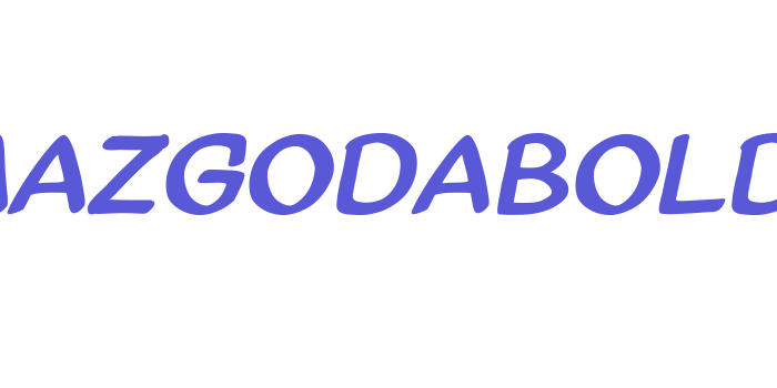 AmazGoDaBold Font