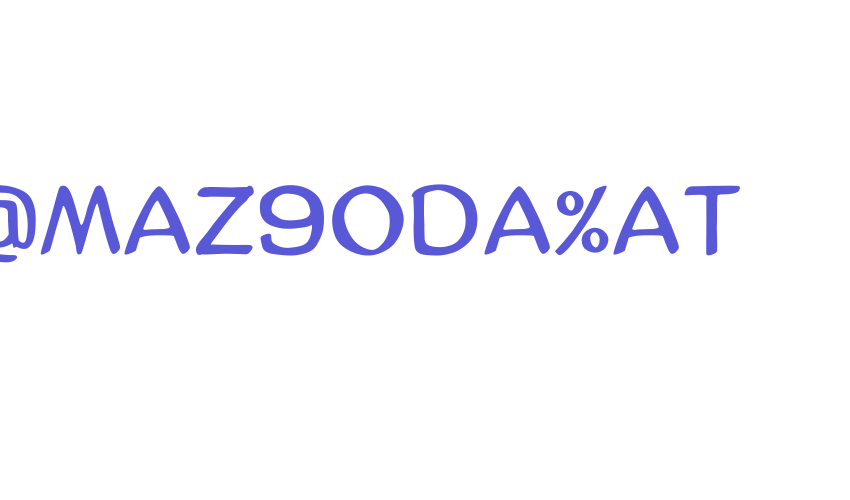 AmazGoDaMat Font