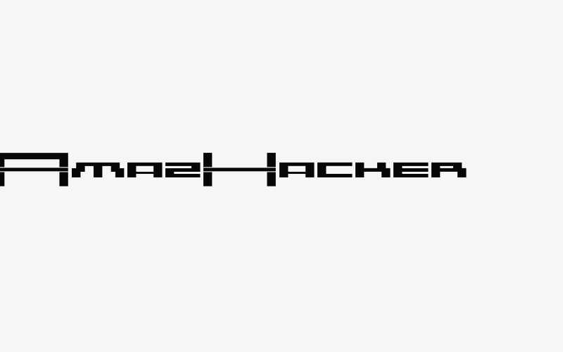 AmazHacker Font