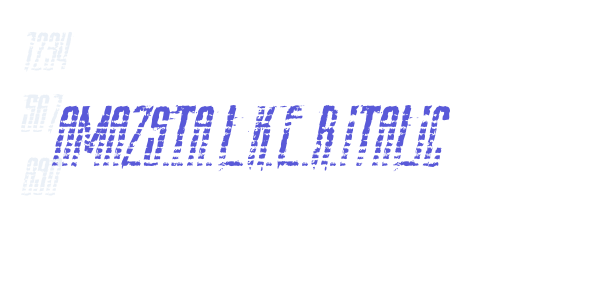 AmazS.T.A.L.K.E.R.Italic font