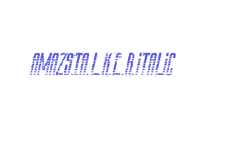 AmazS.T.A.L.K.E.R.Italic Font Download