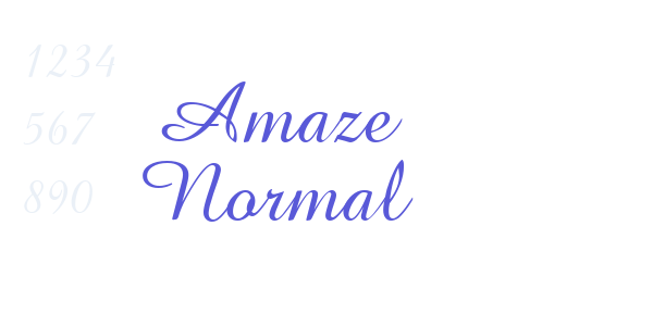 Amaze Normal font free