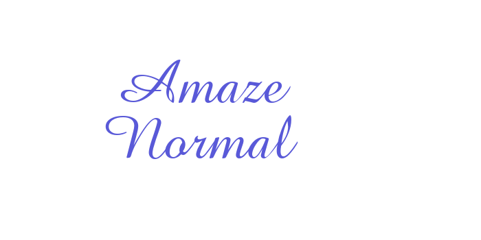 Amaze Normal Font Download