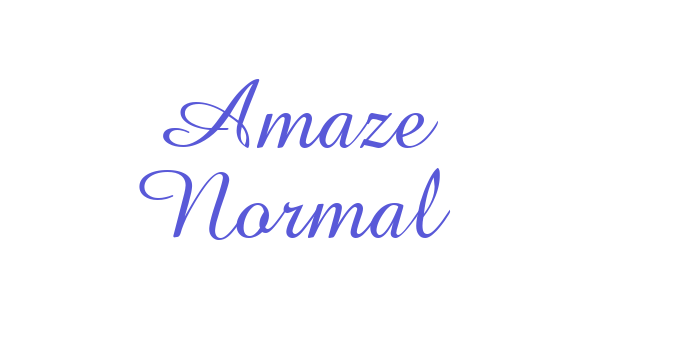 Amaze Normal Font