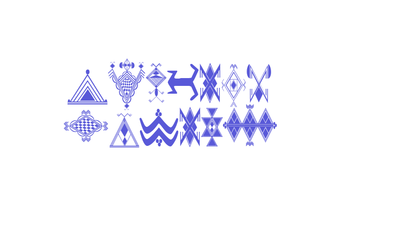 Amazigh Motifs Font Download