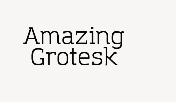 Amazing Grotesk Font