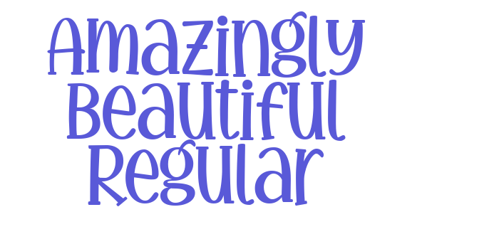 Amazingly Beautiful Regular Font