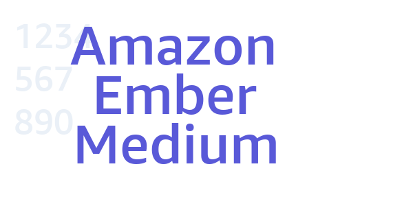 Amazon Ember Medium font free