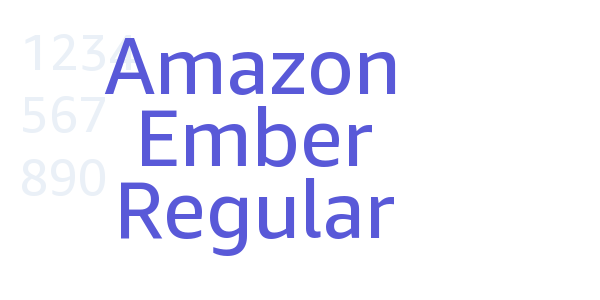 Amazon Ember Regular font free