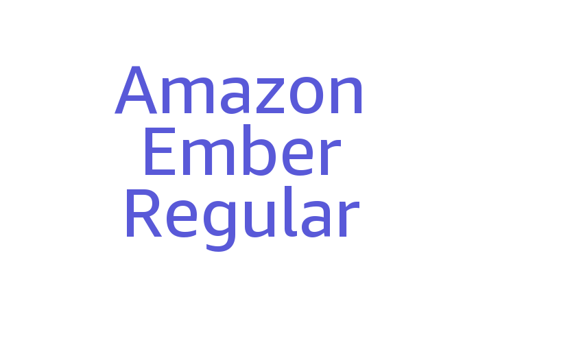 Amazon Ember Regular Font Download