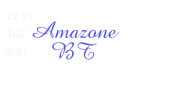 Amazone BT font free