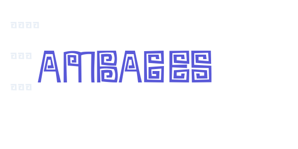 Ambages font