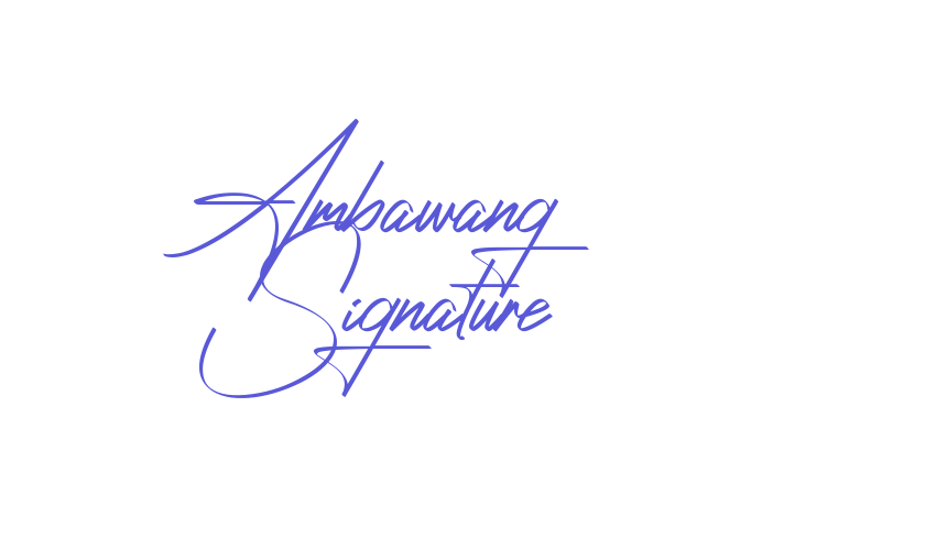 Ambawang Signature Font Download