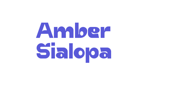 Amber Sialopa Font Download