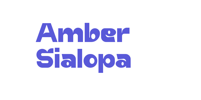 Amber Sialopa Font