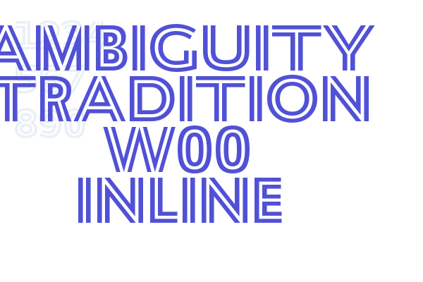 Ambiguity Tradition W00 Inline Font Download