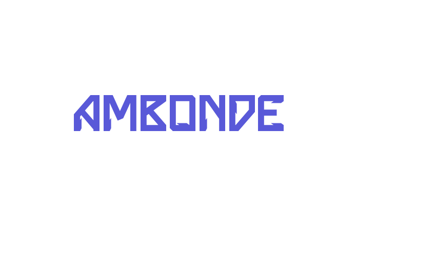 Ambonde Font Download