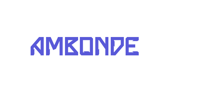 Ambonde Font Download