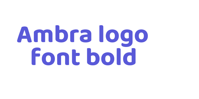 Ambra logo font bold Font Download