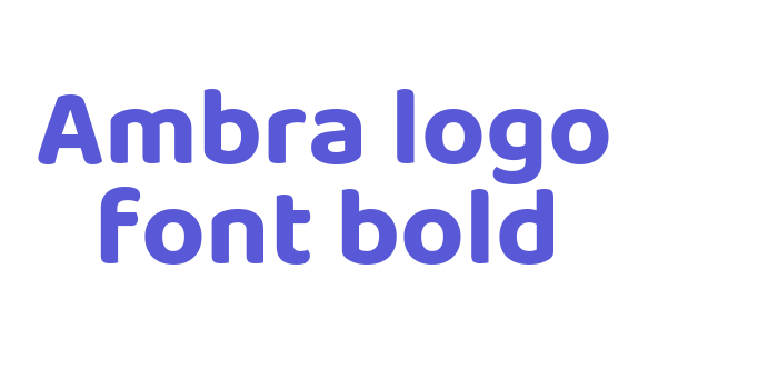 Ambra logo font bold Font