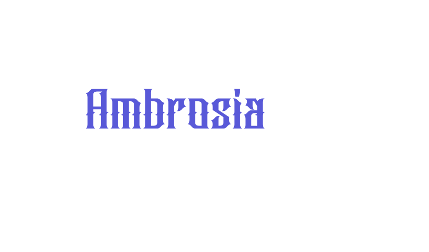 Ambrosia Font Download