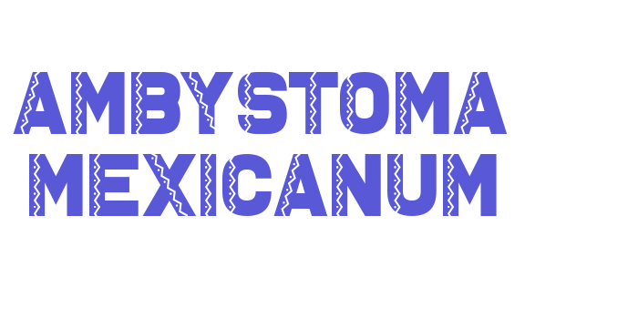 Ambystoma Mexicanum Font