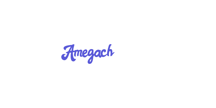 Amegach Font Download