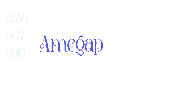 Amegap font free