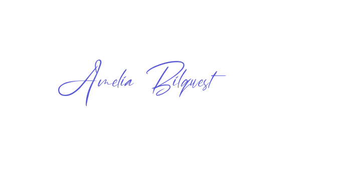 Amelia Bilquest Font