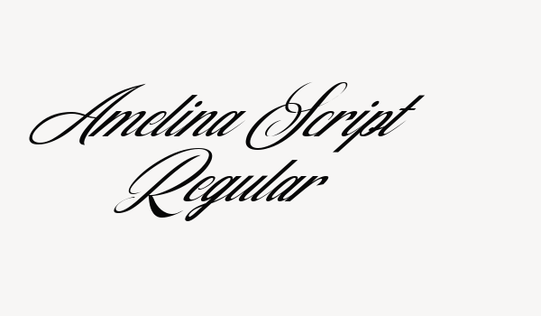 Amelina Script Regular Font