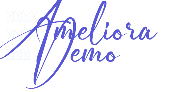 Ameliora Demo font free