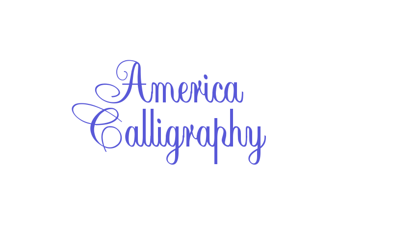 America Calligraphy Font