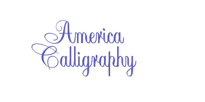 America Calligraphy Font Download