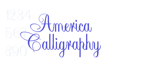 America Calligraphy-font-download