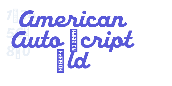 American Auto Script Bld font free