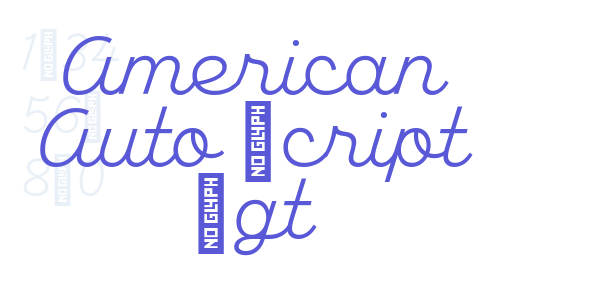 American Auto Script Lgt font free