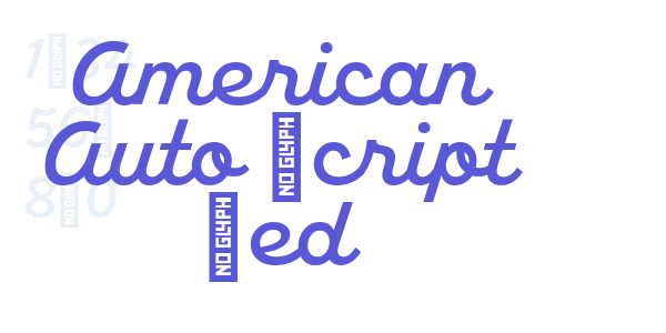 American Auto Script Med font free