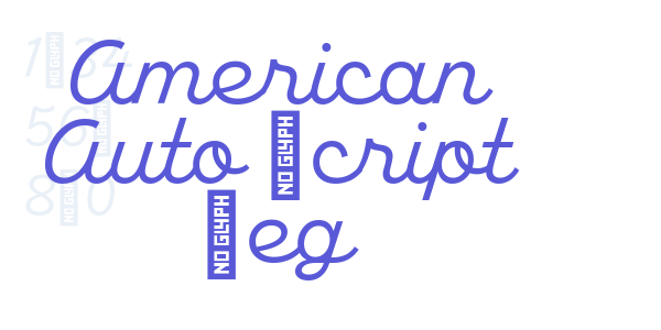 American Auto Script Reg font free