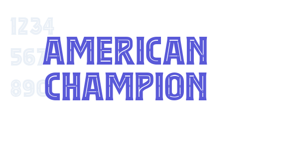 American Champion font free