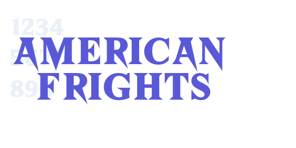 American Frights font free